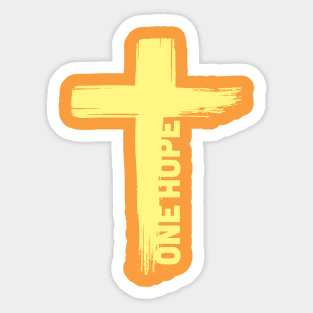 One Hope Church Cross Sticker